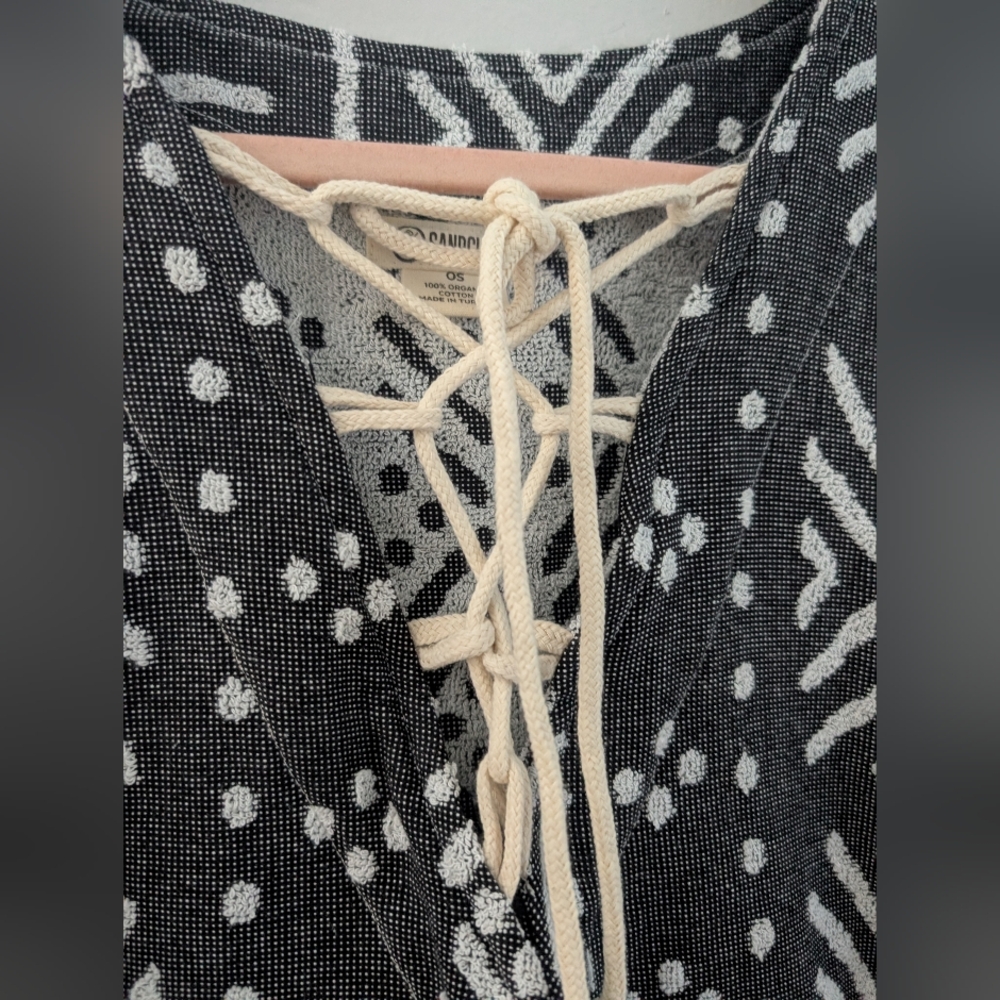 Black and White Geometric Swim Coverup - Picture 2 of 11